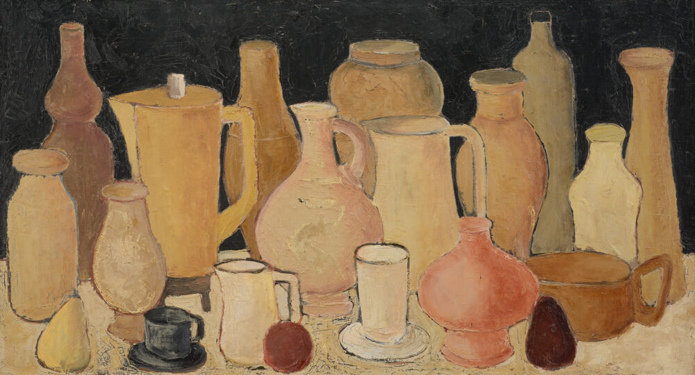Василка Монева /р. 1945/ - „Натюрморт със съдове”, сбирка д-р Ружа Маринска