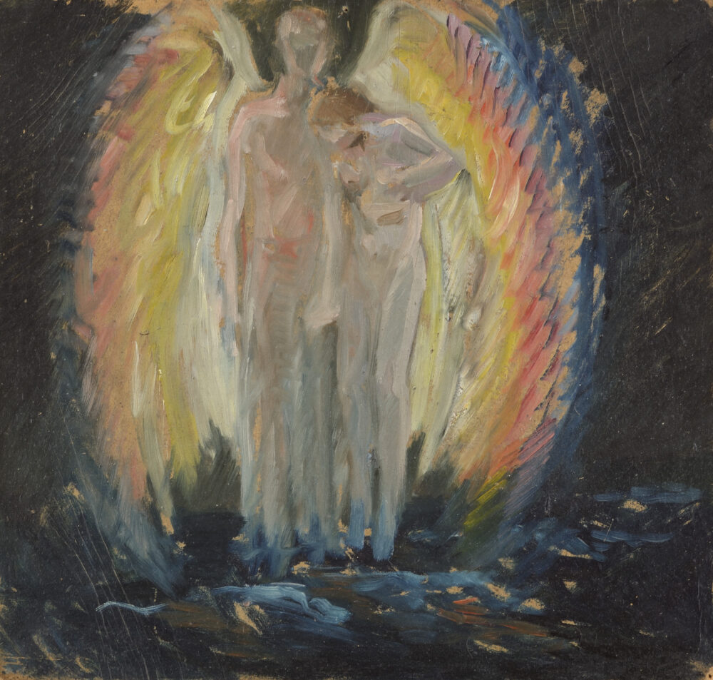 Слави Генев /1893-1977/ - „Композиция с ангел”, сбирка д-р Ружа Маринска