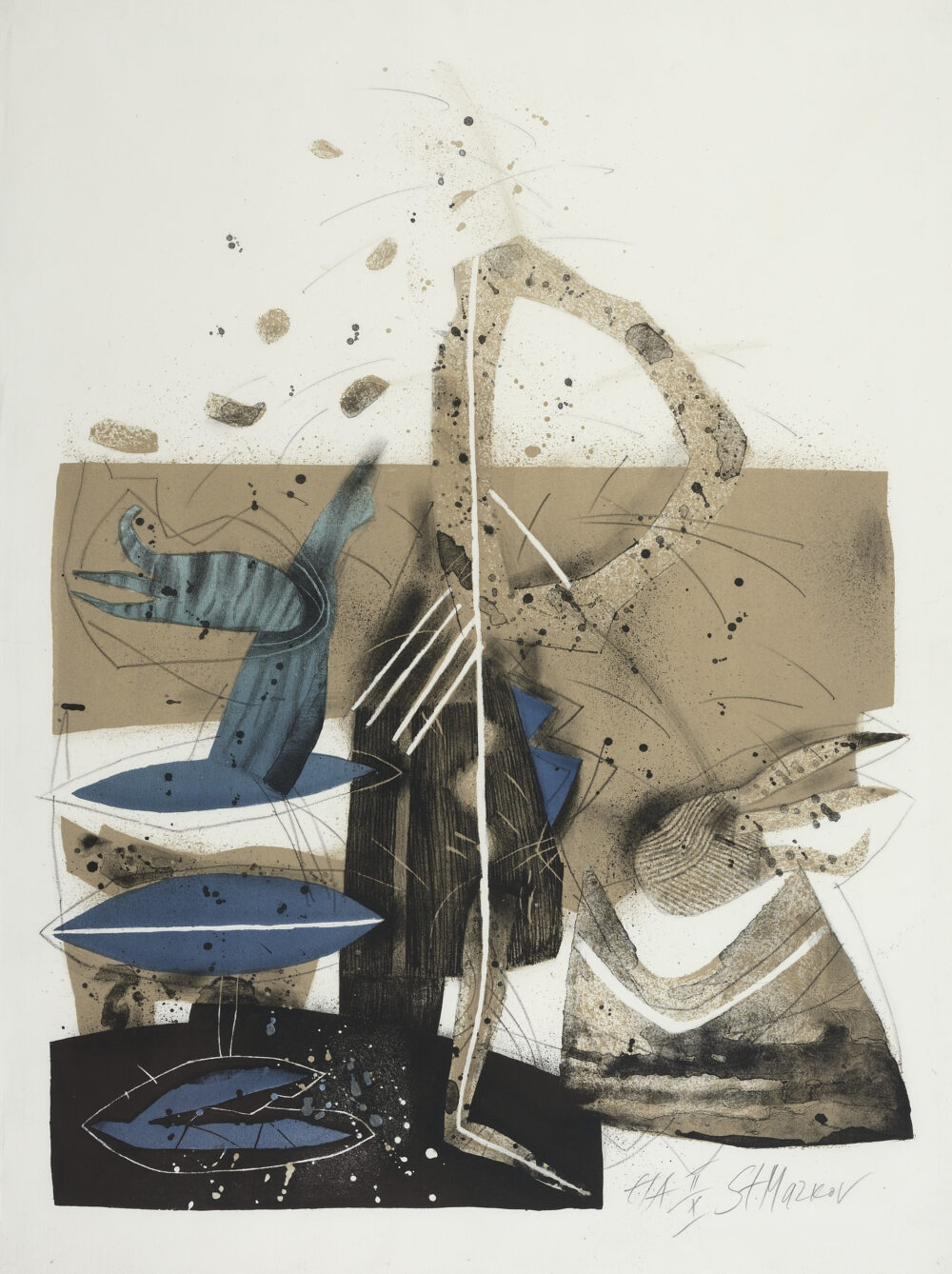 Stefan Markov /1940-2000/ - ”In the Light of the Lighthouse III” 1997 , collection PhD R.Marinska