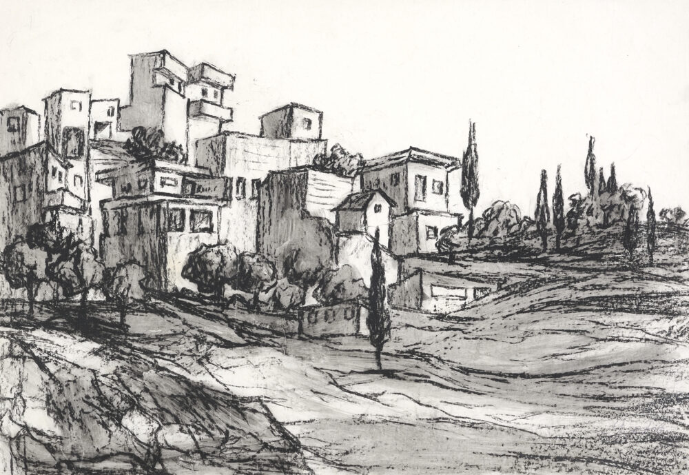 Undeciphered signature - "Landscape from Greece”, collection PhD R.Marinska