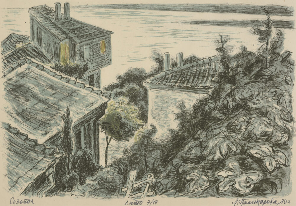 Lyuba Palikarova /1906-1999/ - ”Sozopol” 1980, collection PhD R.Marinska