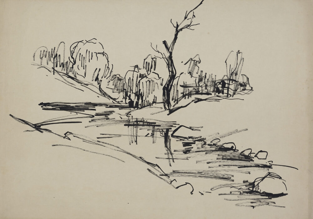 Unidentified author - ”Landscape”, collection PhD R.Marinska