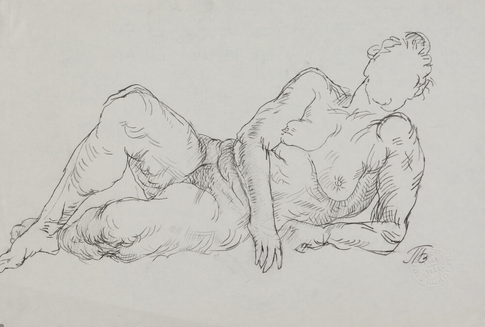 Undeciphered signature /Т. В./ - ”Nude Female Body”, collection PhD R.Marinska