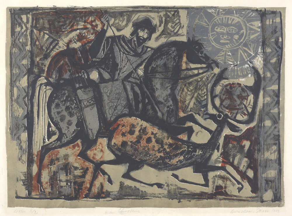 Borislav Stoev /1927-2017/ - ”Hunter” (“Chasseur") 1983, collection PhD R.Marinska