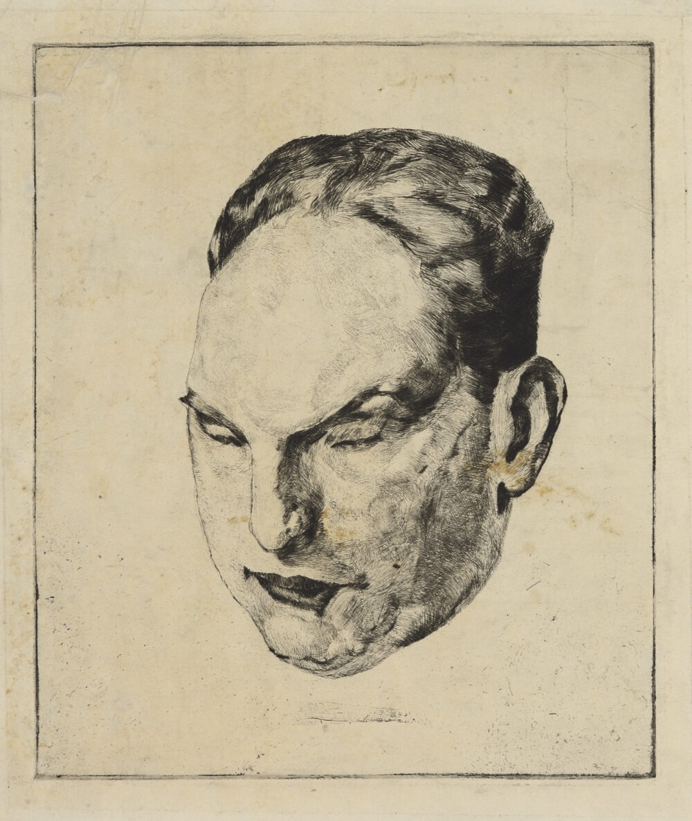 Unidentified author - ”Head of a Man”, collection PhD R.Marinska