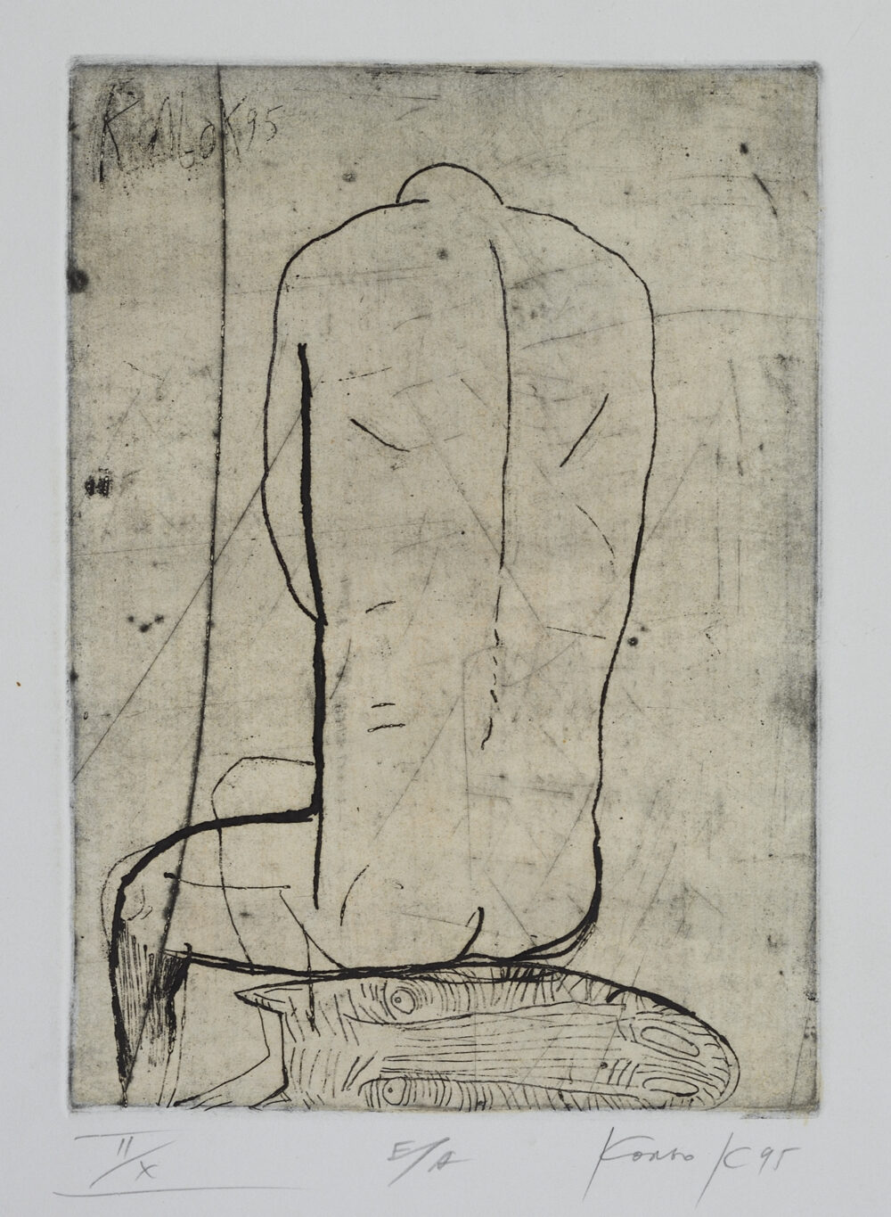 Nikolay (Kolyo) Karamfilov /1963-2014/ - ”Torso to the Back” 1995 , collection PhD R.Marinska