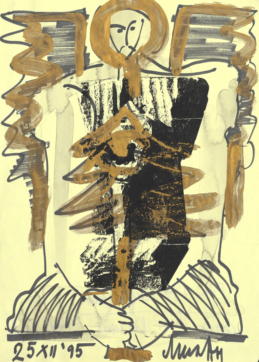 Milan Andreev /b. 1948/ - ”Angel” 1995 , collection PhD R.Marinska