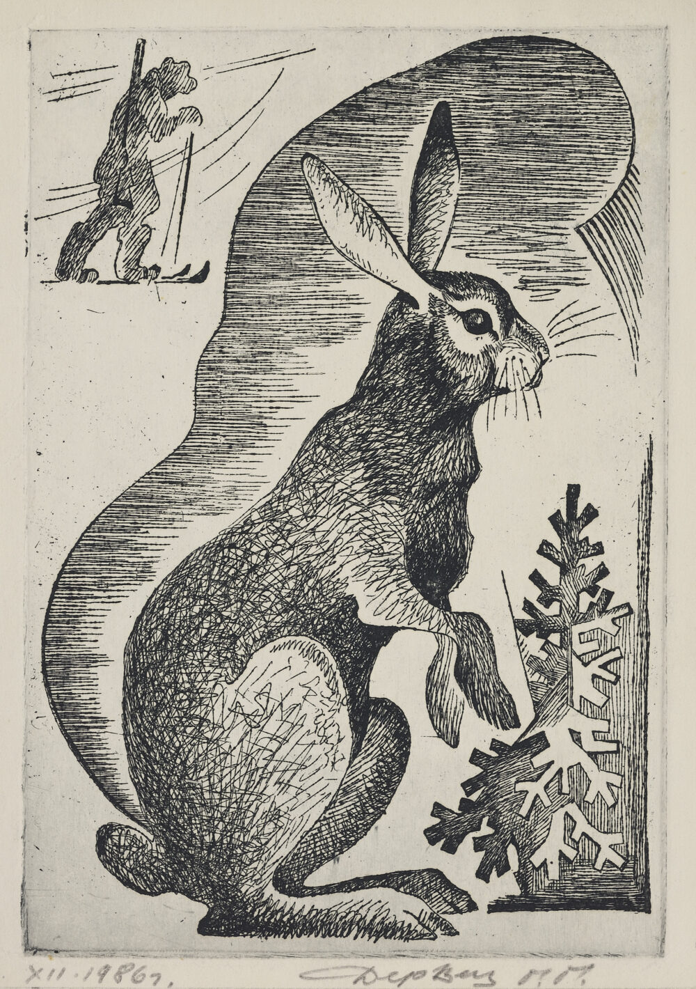 Grigory Derviz /1930-2019/ - ”Rabbit” 1986 , collection PhD R.Marinska