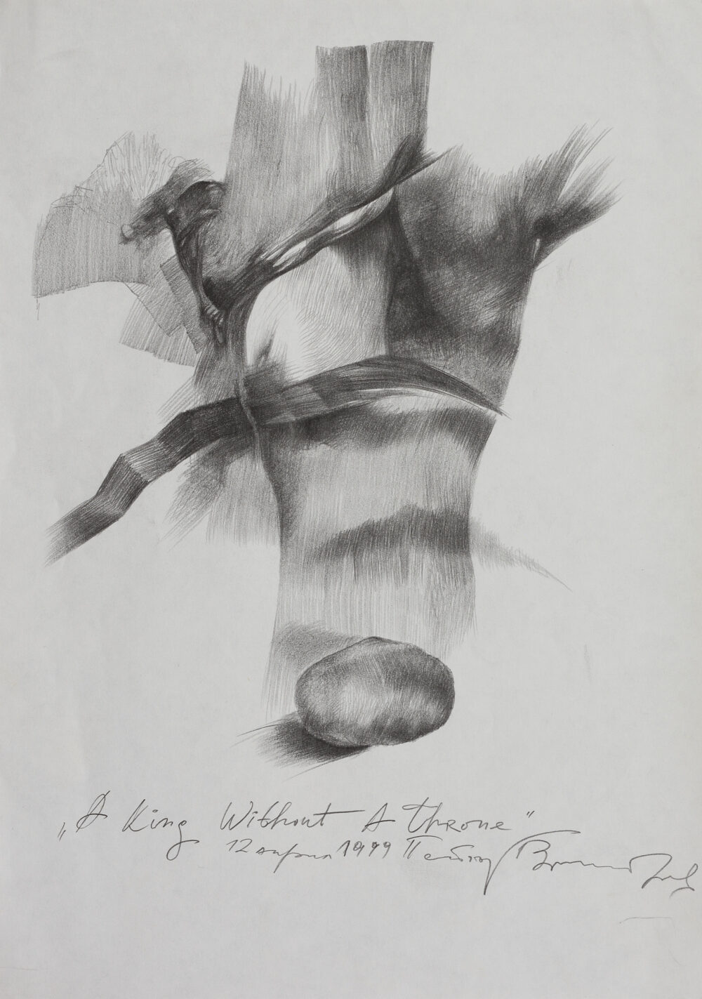 Petar Zmiycharov /1961-2016/ - ”Something is happening” 1990 , collection PhD R.Marinska