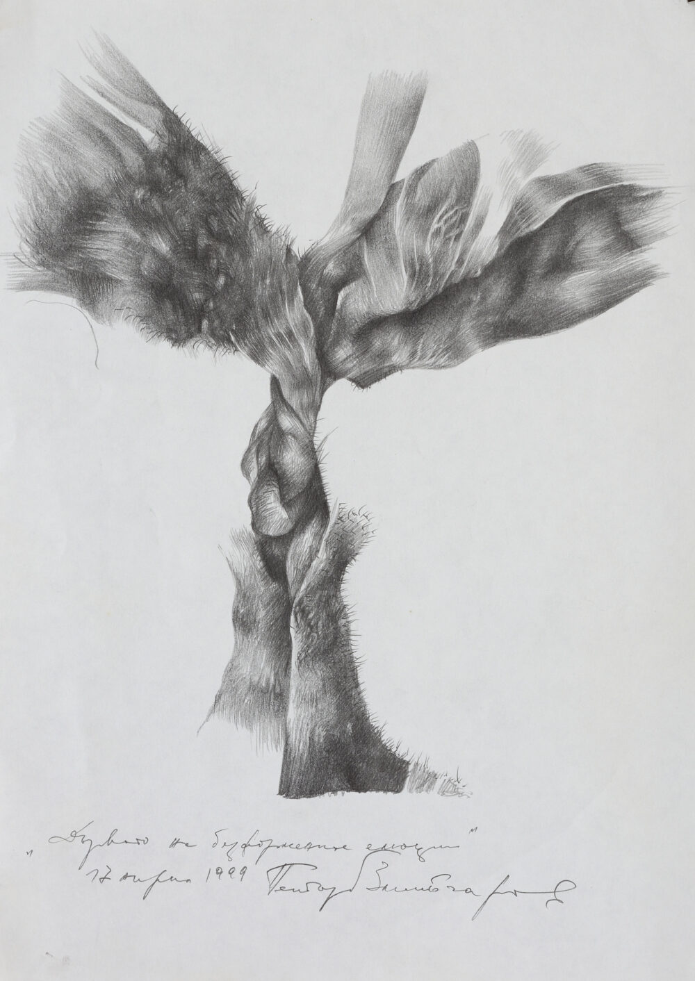 Petar Zmiycharov /1961-2016/ - ”Tree of formless emotions” 1999 , collection PhD R.Marinska