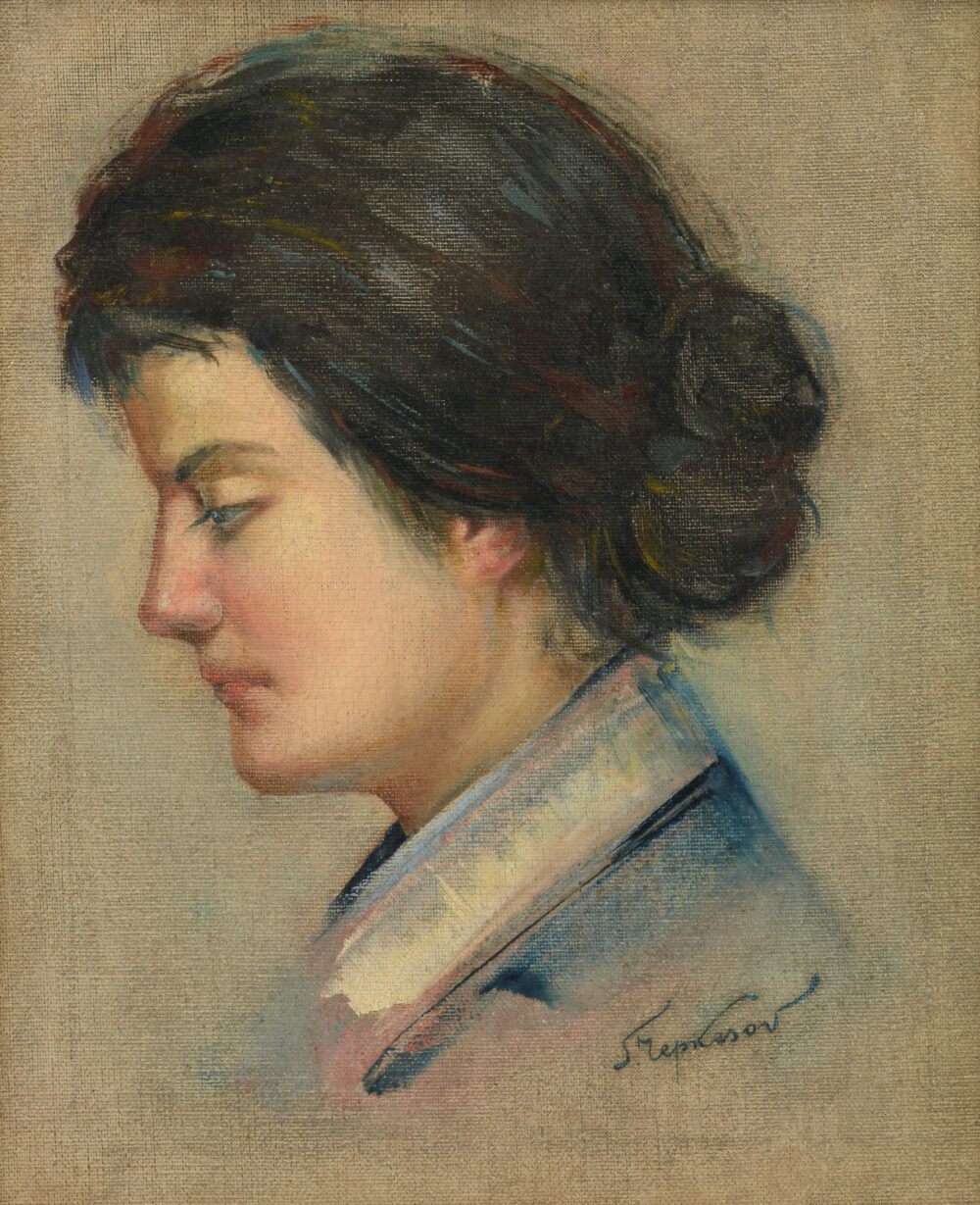 GEORGI IVANOV CHERKEZOV /1880-1962/ - „Portrait of an young woman”