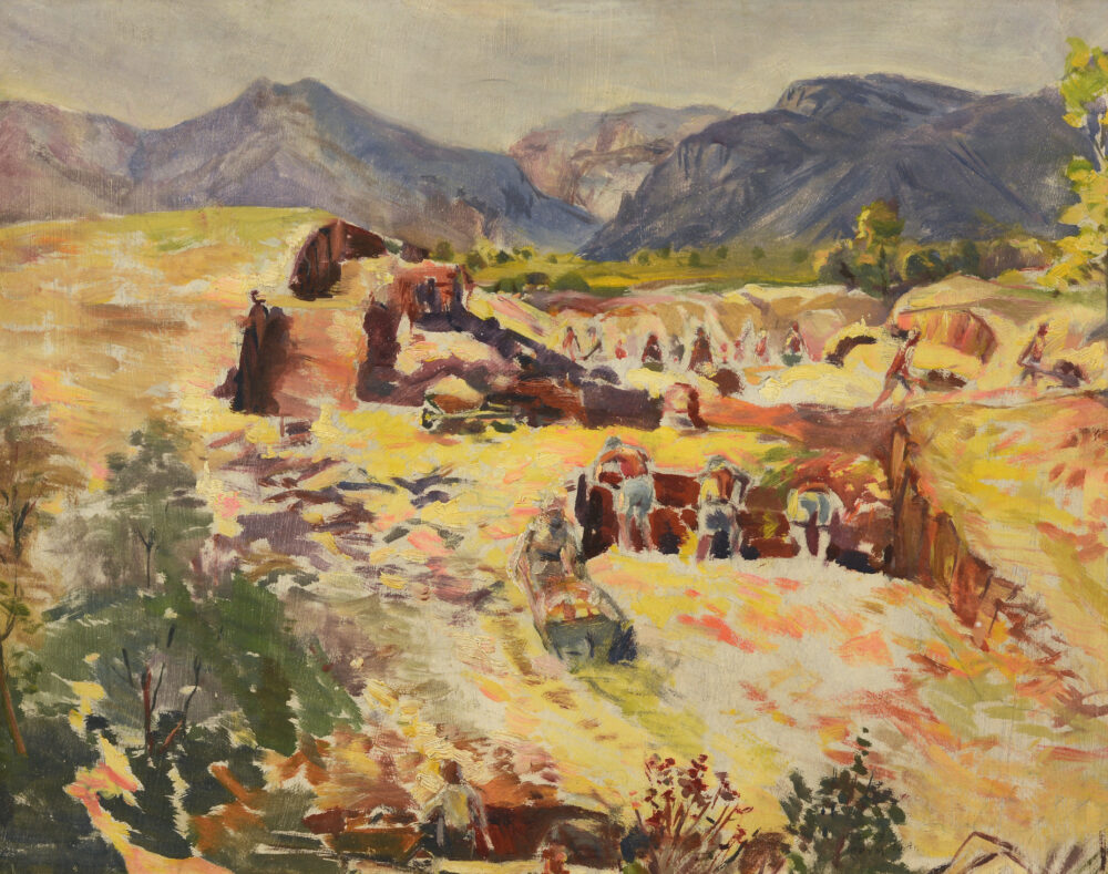 KRUM PANOV /1906-1984/ - „Work on a sunny day”