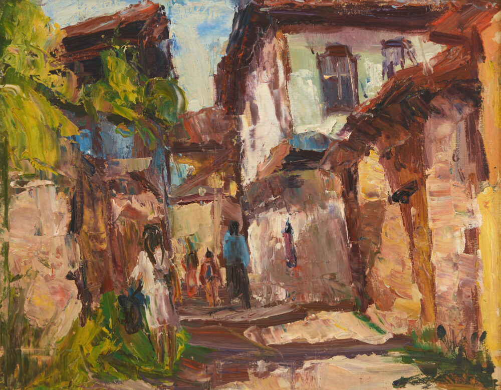 UNKNOWN AUTHOR - „A street between the houses”