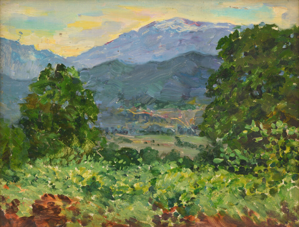 UNKNOWN AUTHOR - „Mountain scenery with meadow”