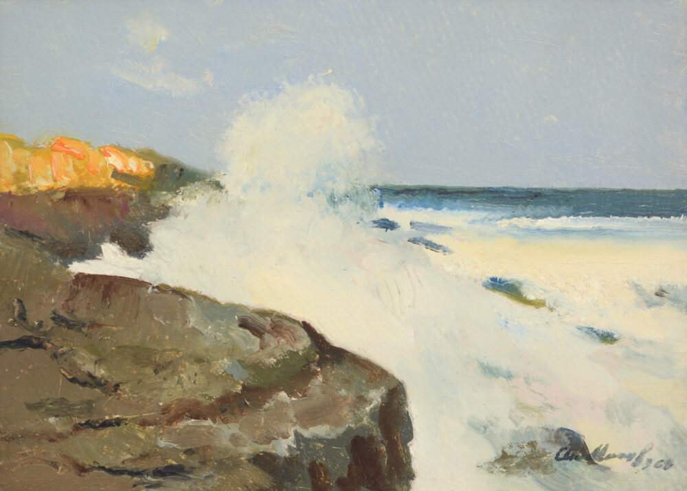 ATANAS MIHOV MARKOV /1879-1975/ - „Breaking sea waves” 1968