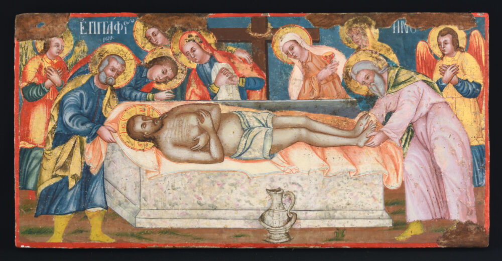 „EPITAPH - LAMENTATION OVER THE DEAD CHRIST WITH ANGELS AND SAINTS“