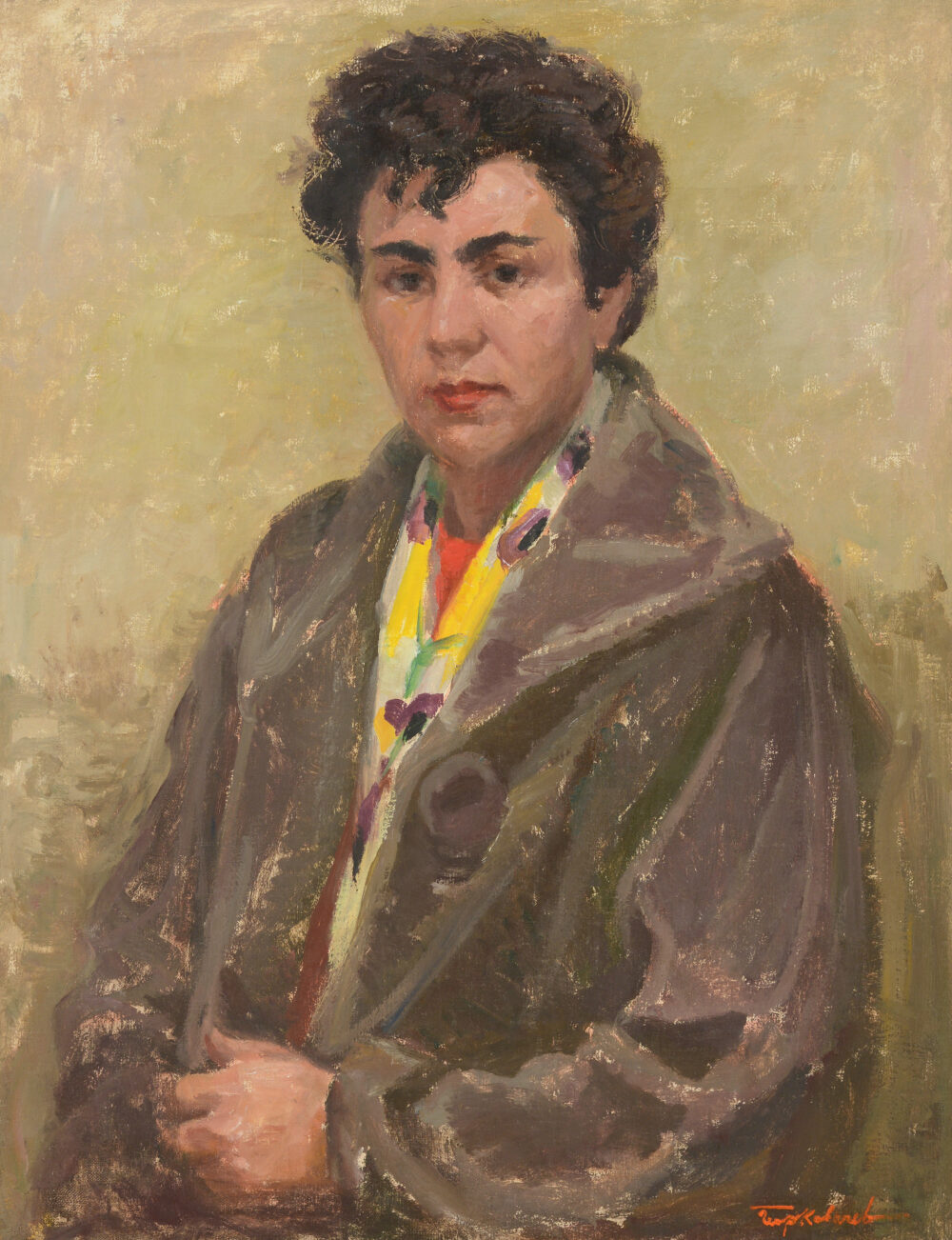 Georgi Vatev Kovachev-Grishata /1920-2012/ - „Portrait of Milka Peikova“
