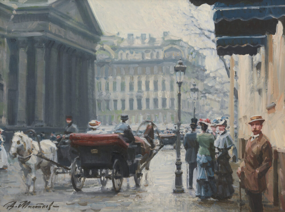 D. Mihailov - „Cityscape with carriages“