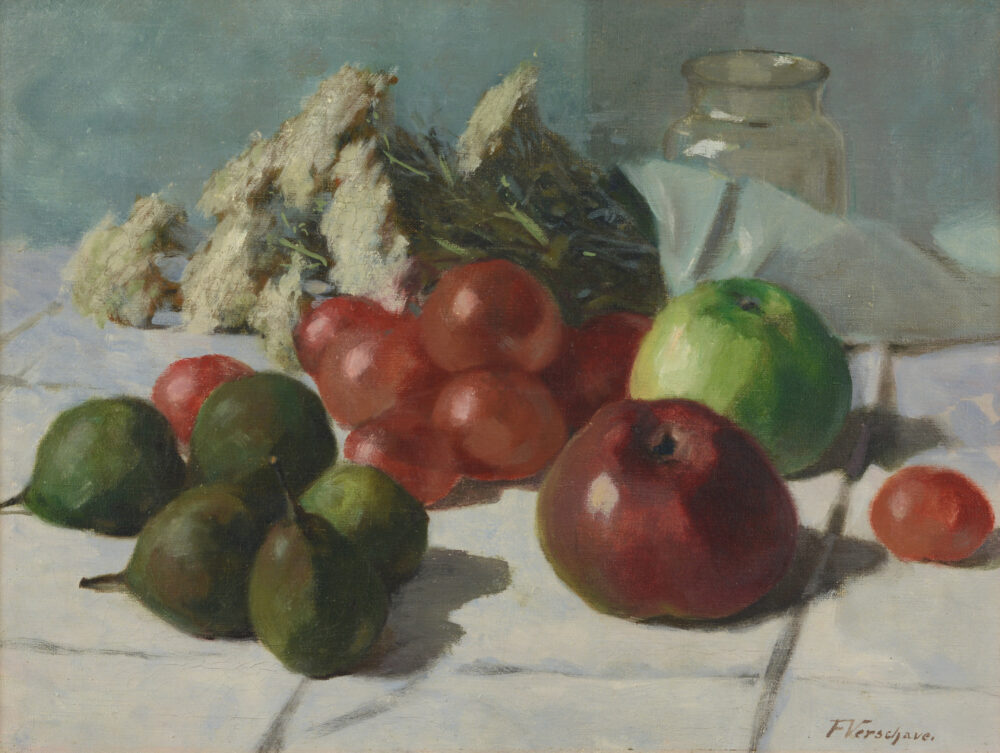 F. Verschave - „Still life with flowers and fruits“