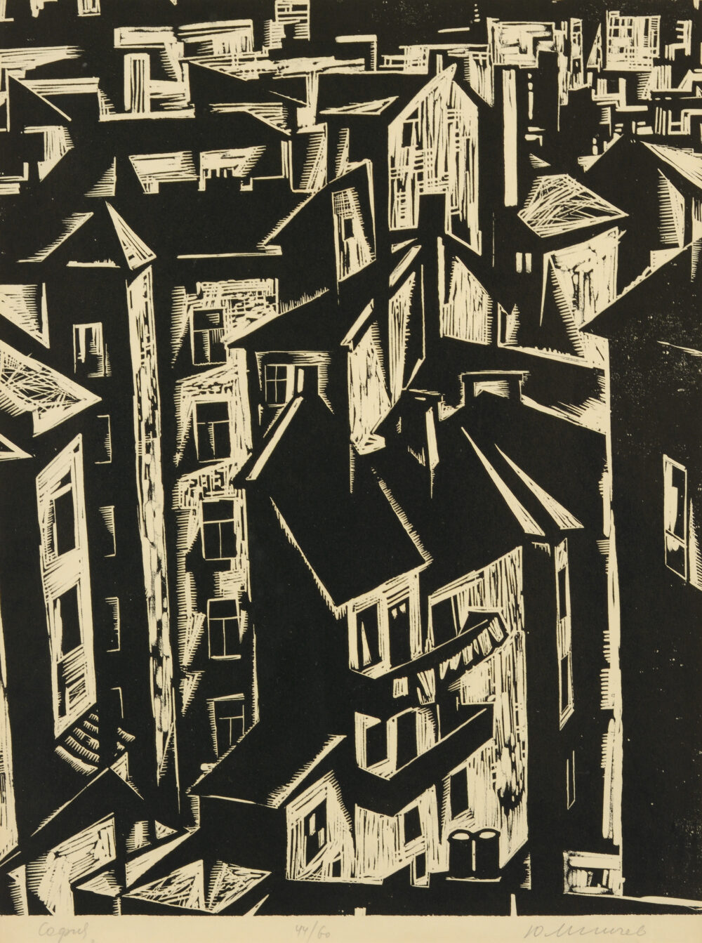Yuliy Stefanov Minchev /1923-2006/ - „Roofs“