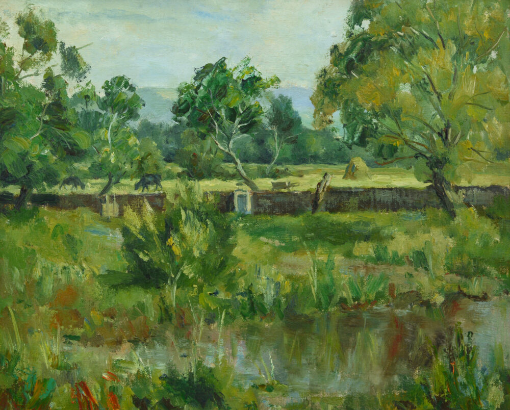 Hristo Ivanov Forev /1927-2005/ - „Landscape with a river“