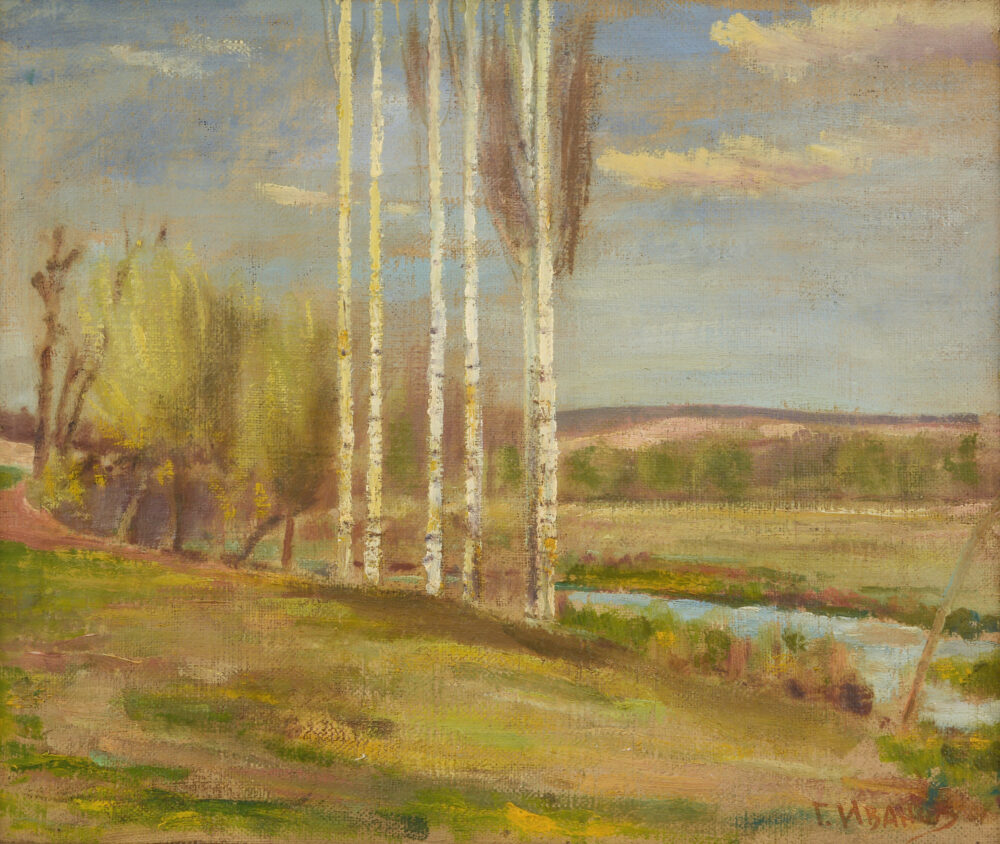 G. Ivanov - „Landscape with birch trees“