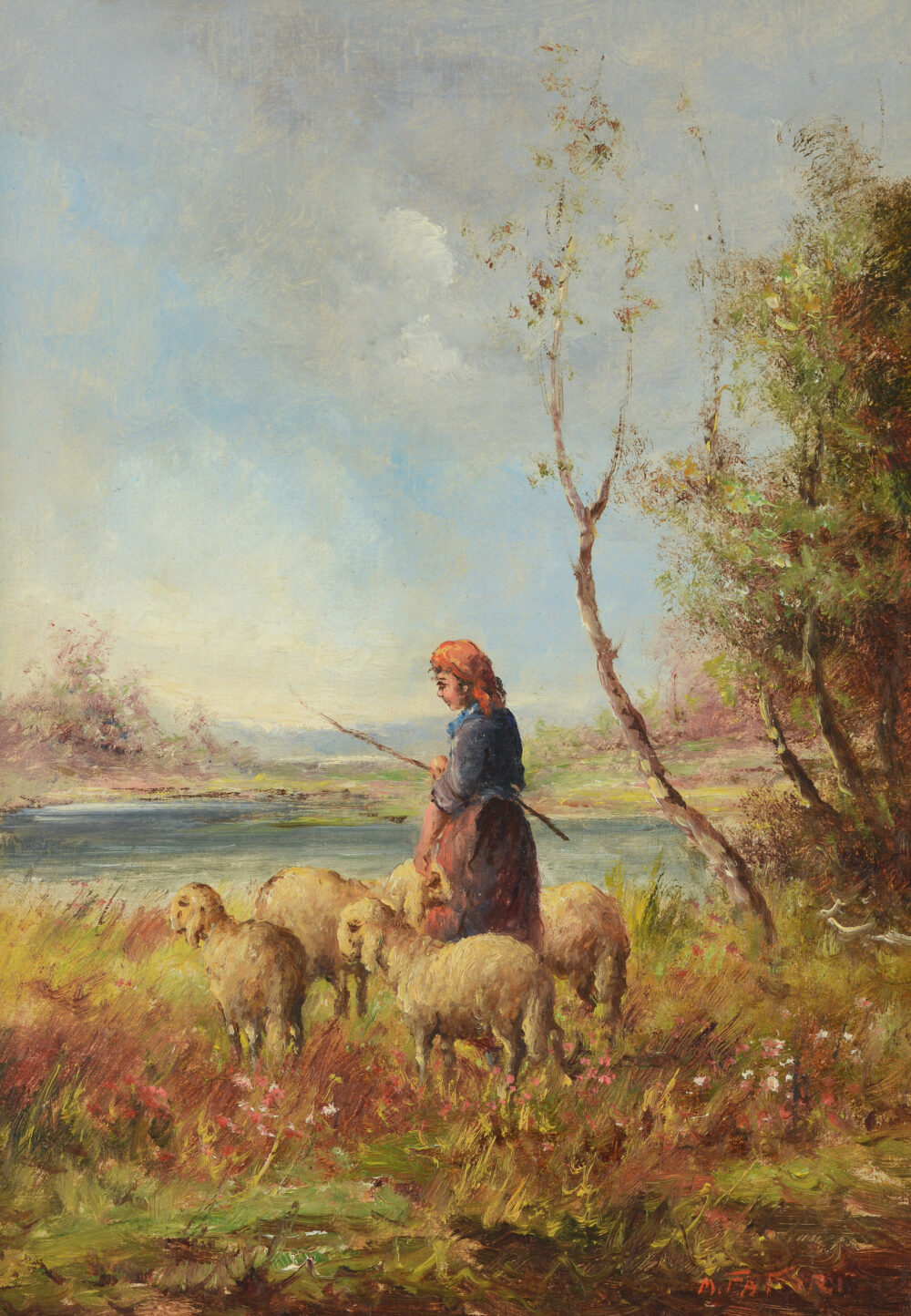 M. Fafori - „A shepherd girl“