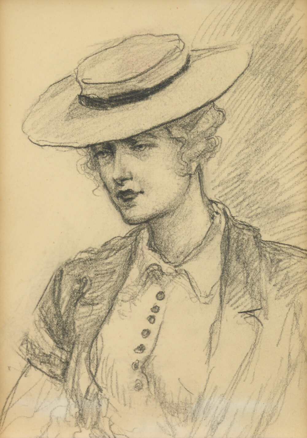 Nikola Atanasov Kozhuharov /1892-1971/ - „A woman with a hat“