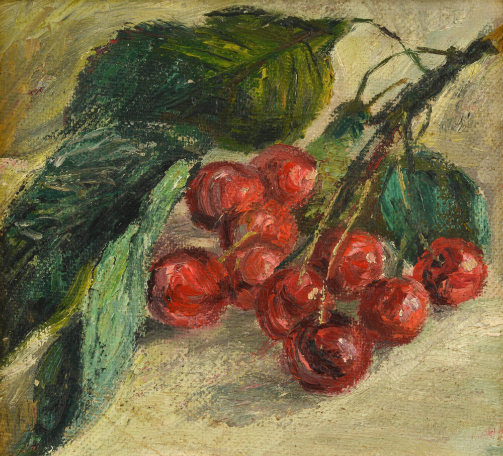 Unknown author - „Branch with cherries“