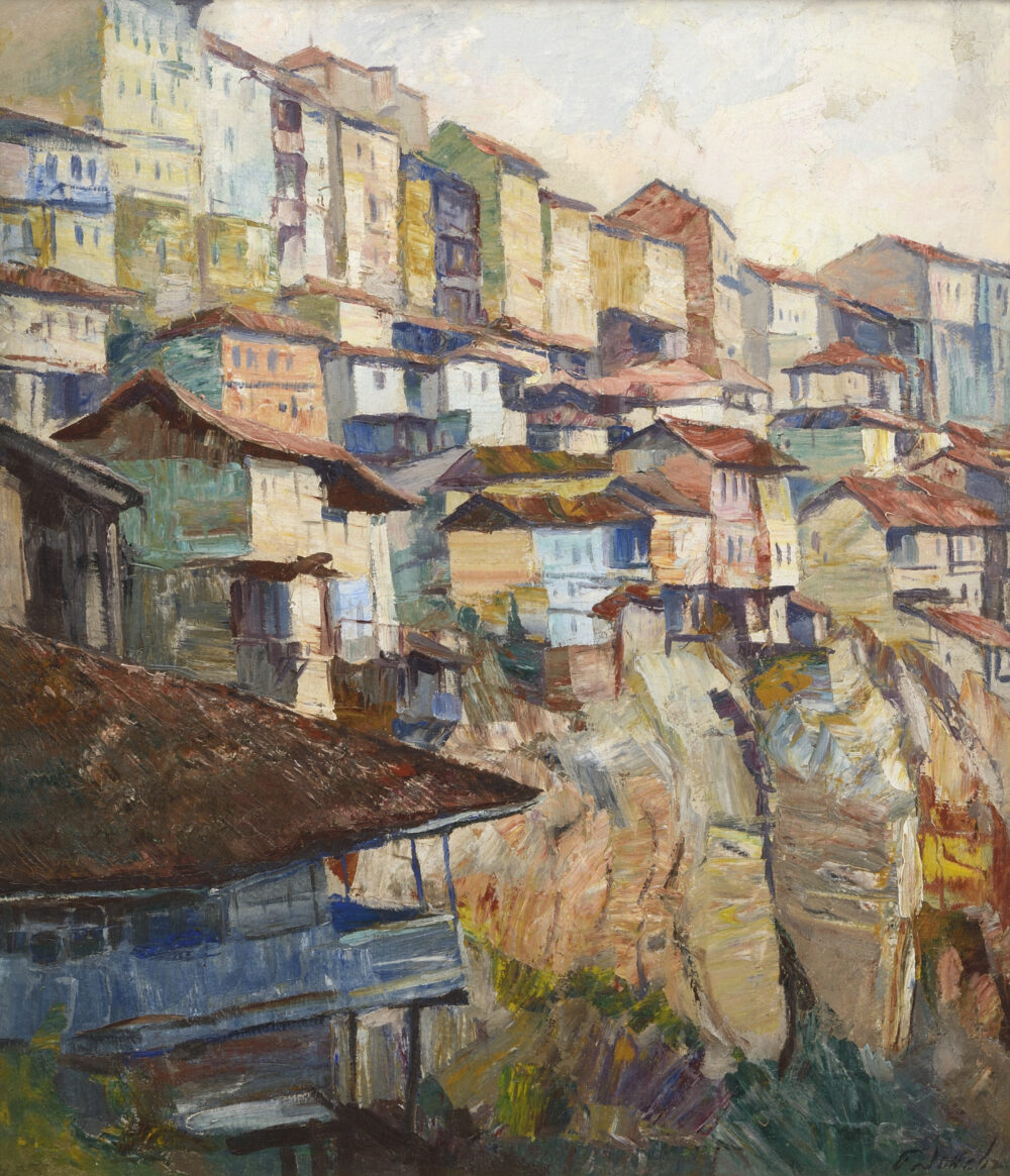 Boris Denev /1883-1969/ - "Landcape from Tarnovo"