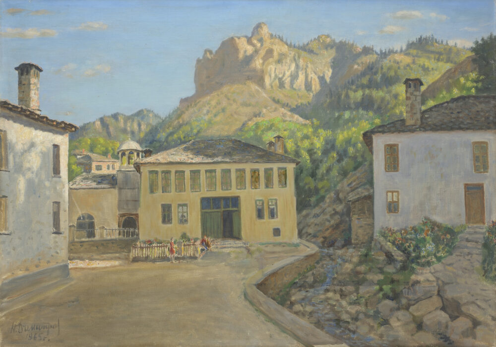 Никола Димитров /1894-1989/ - "Стария Смолян – скалата „Невястата" 1965 г.