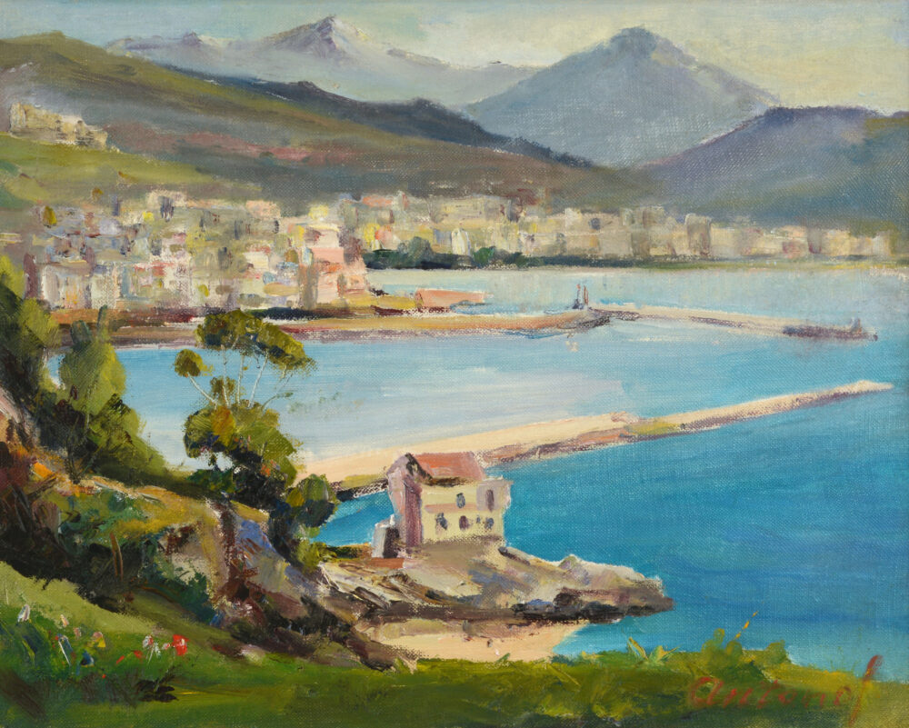 Hristo Ivanov Forev /1927-2005/ - „Landscape with quays”