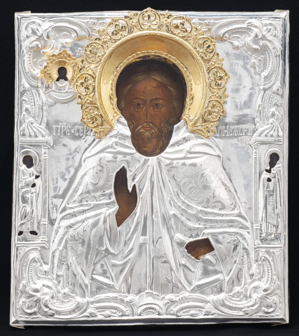 "Преподобен Св.Сергей Радонежки, Св.Апостол Петър и Св.Преподобни Фьодор"