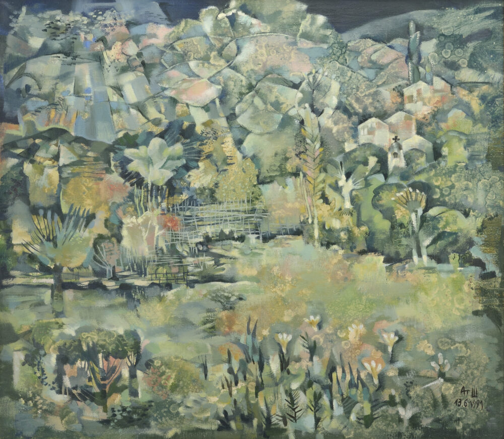Атанас Шаренков /1943-1992/ - "Пейзаж в синьо" 13.06 1991 г.