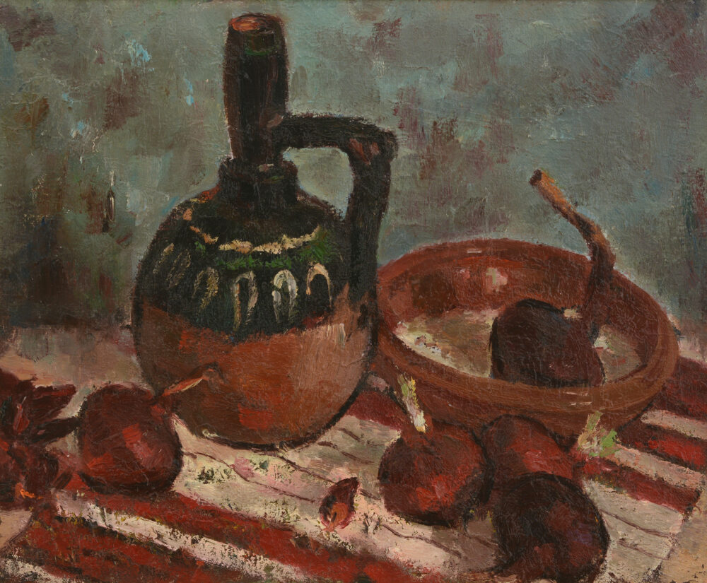 Христо Иванов Форев /1927-2005/ - „Натюрморт с червен лук”