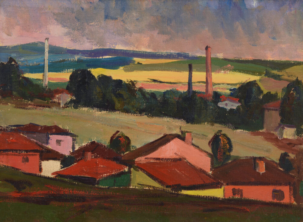 Hristo Ivanov Forev /1927-2005/ - „Landscape from Dimitrovgrad”