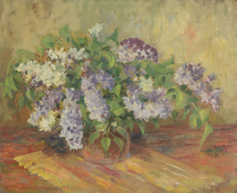 Неизвестен автор - "Букет с люляци"