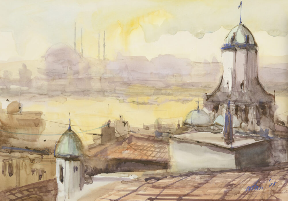 Ertan Alev /b.1985/ - "Istanbul - from Galata I" 2025