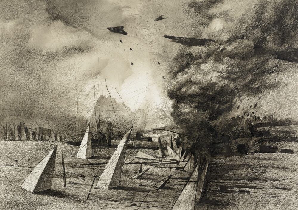 Djochkoun Sami /b.1973/ - "Invasion" 2022