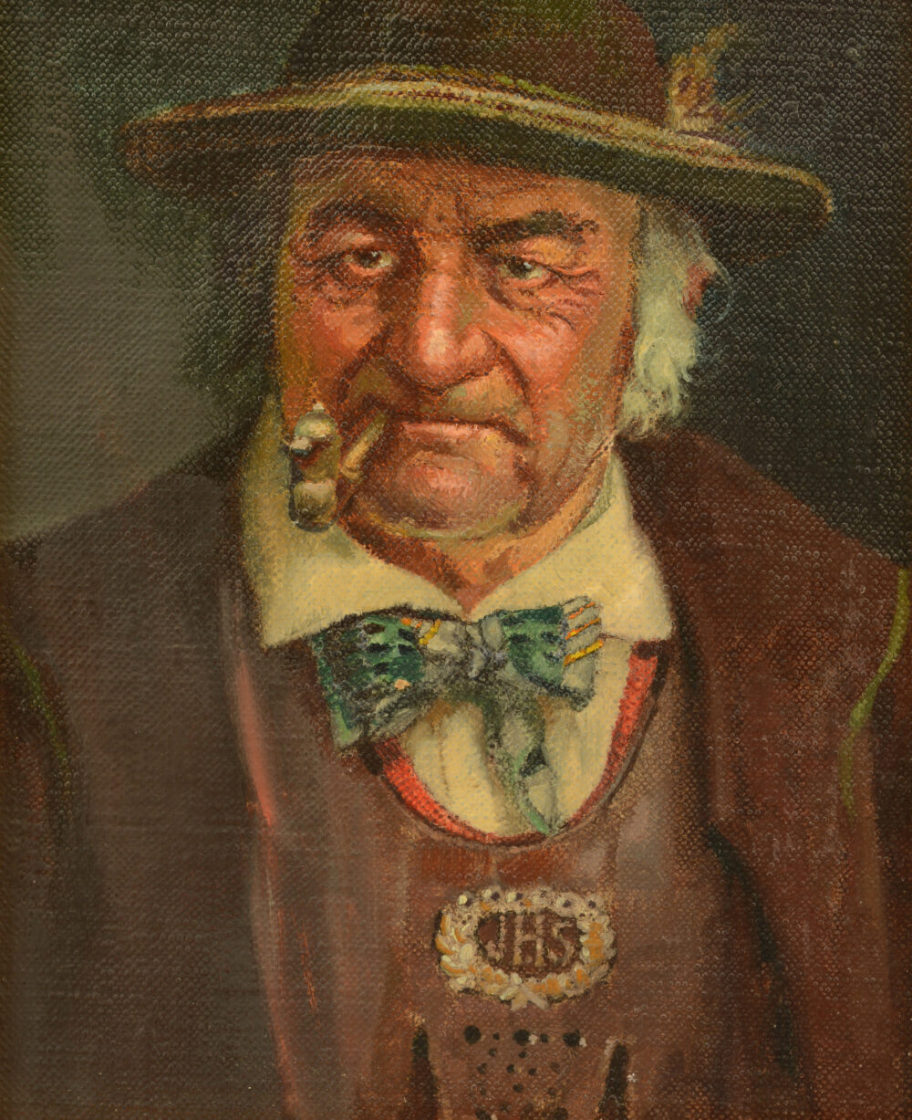 Unknown author - „Man with a pipe”