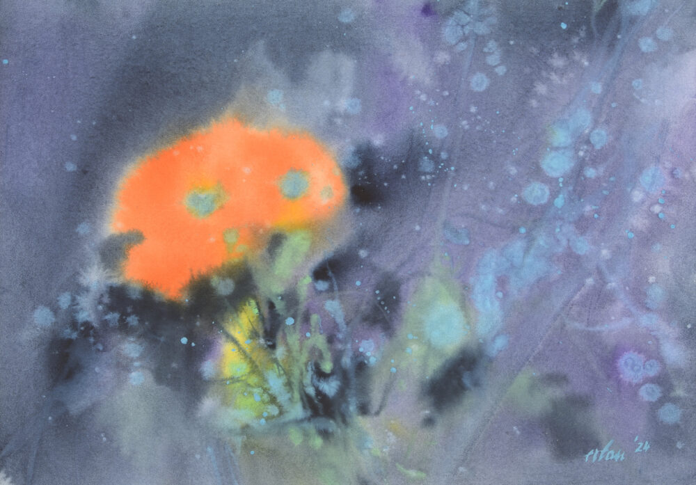 Ертан Алев /р.1985/ - "Либертанго - оранжево" 2024