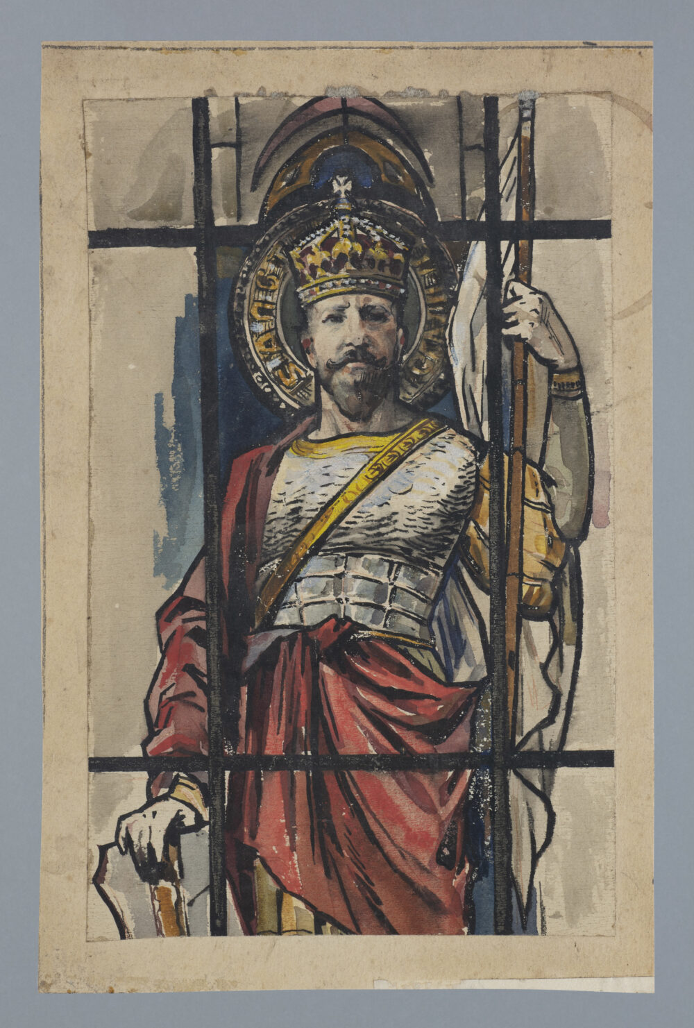 Projects for the stained glass windows of the church of Saint George in the city of Muran, Slovakia