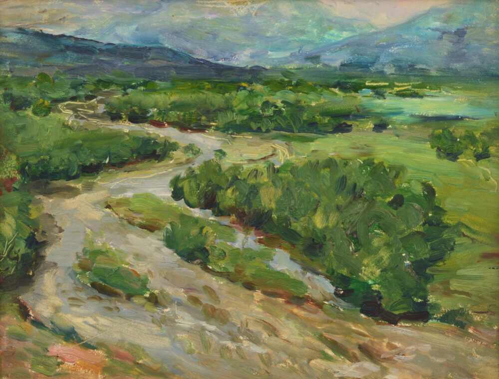 Unknown author - „Mountain scenery with road”