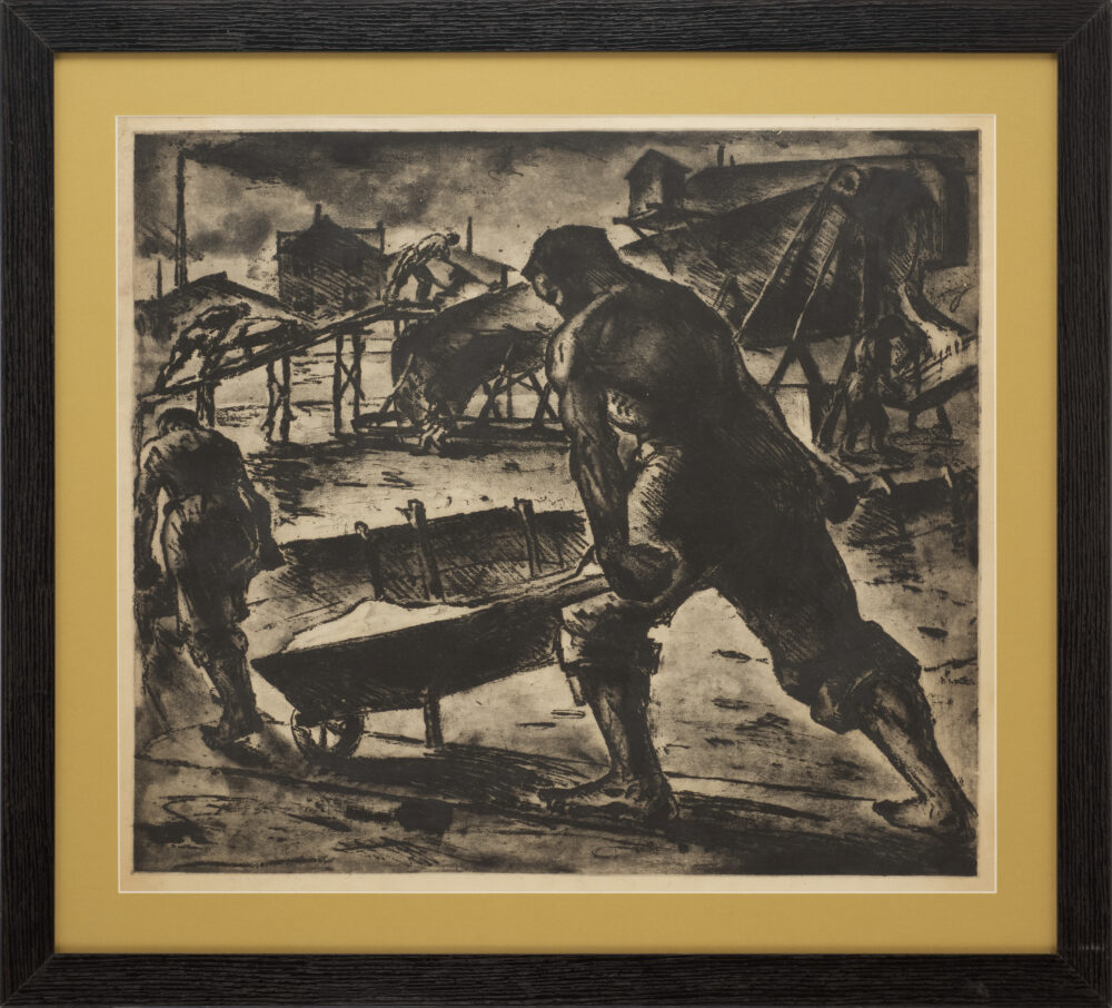 Павел Павлов Вълков (1908-1956) - Работници в солниците" 1952 г.