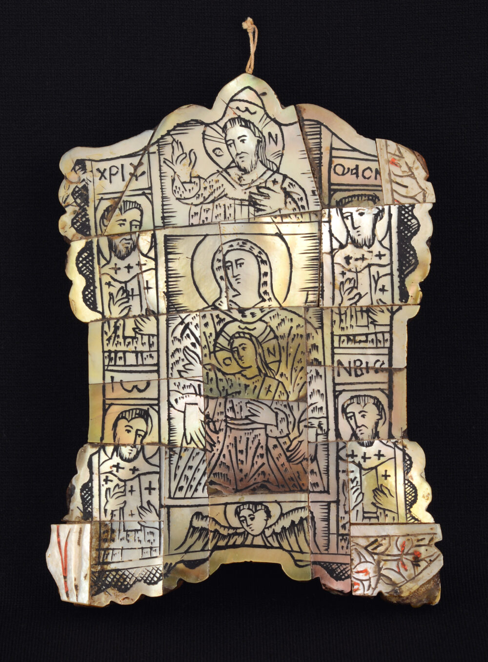 „THE MOTHER OF GOD ORANTA WITH THE FOURTH EVANGELISTS”