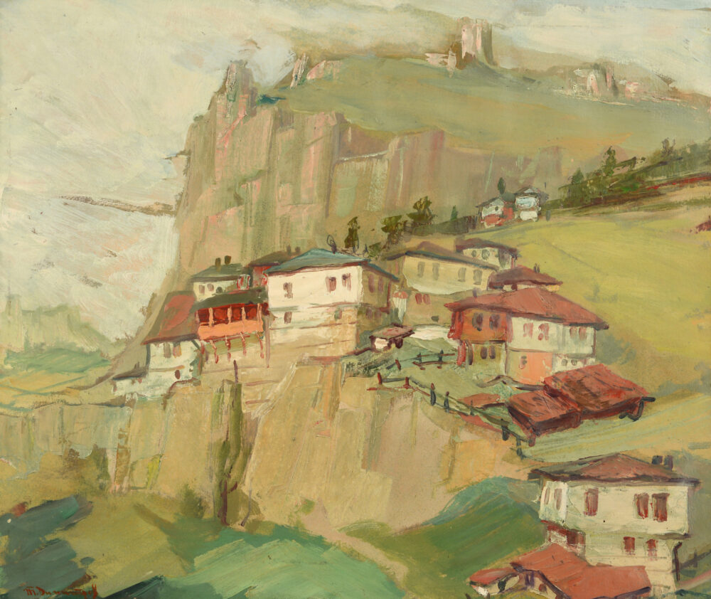 Todor Dimitrov /1900-1964/ - „Landscape with houses“