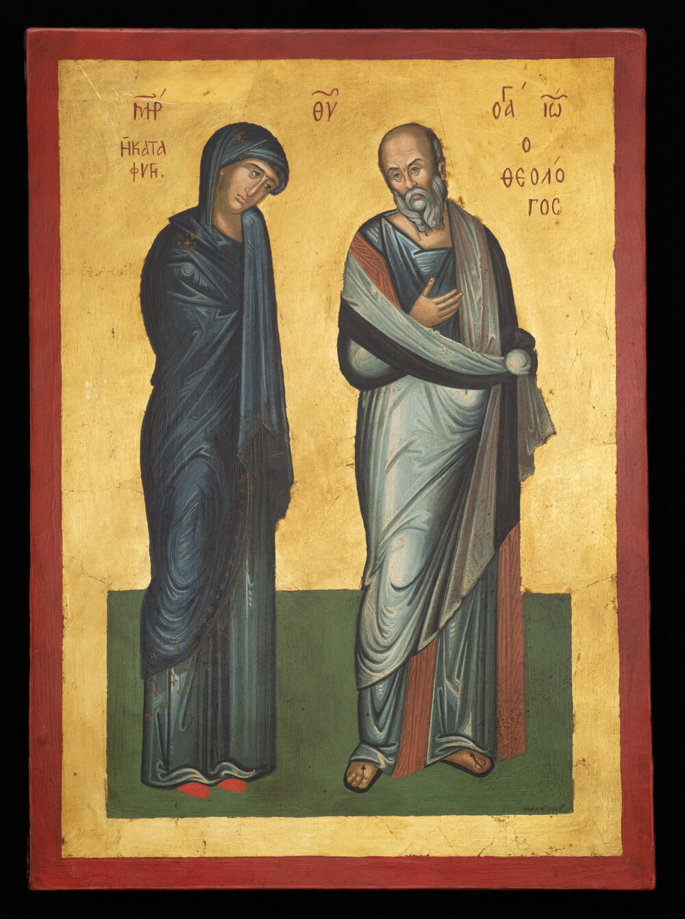 Mila Musakova /b.1955/ - "The Mother God Kataphyge and Saint Theodore Stratelates" 2007