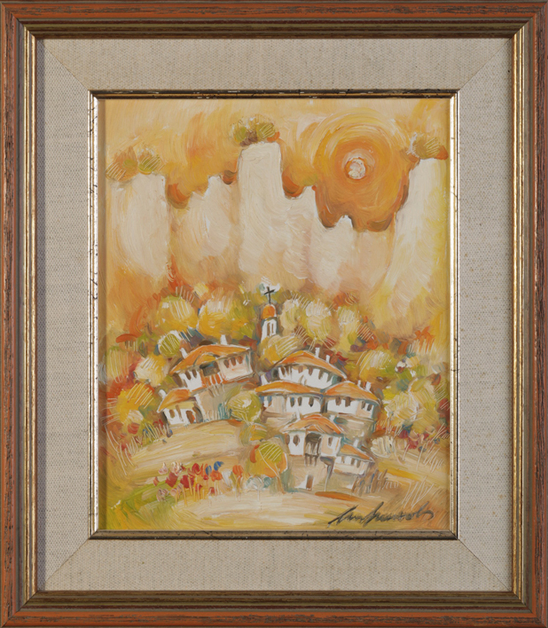 Unknown signature - "Melnik in a sunny day"