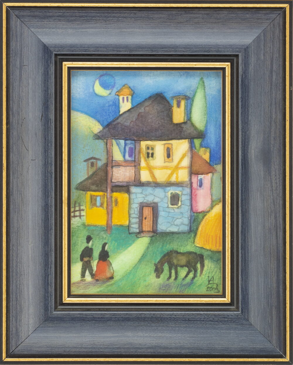 Nina Ivanova Donkovska /b.1965/ - "Landscape from the Village" 2003